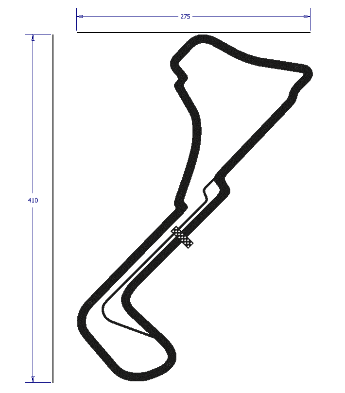 Stalen circuit Zolder maat M