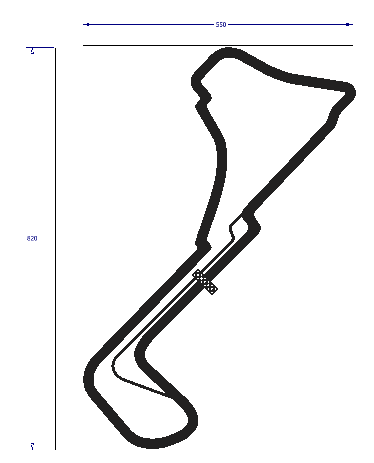 Stalen circuit Zolder maat XL