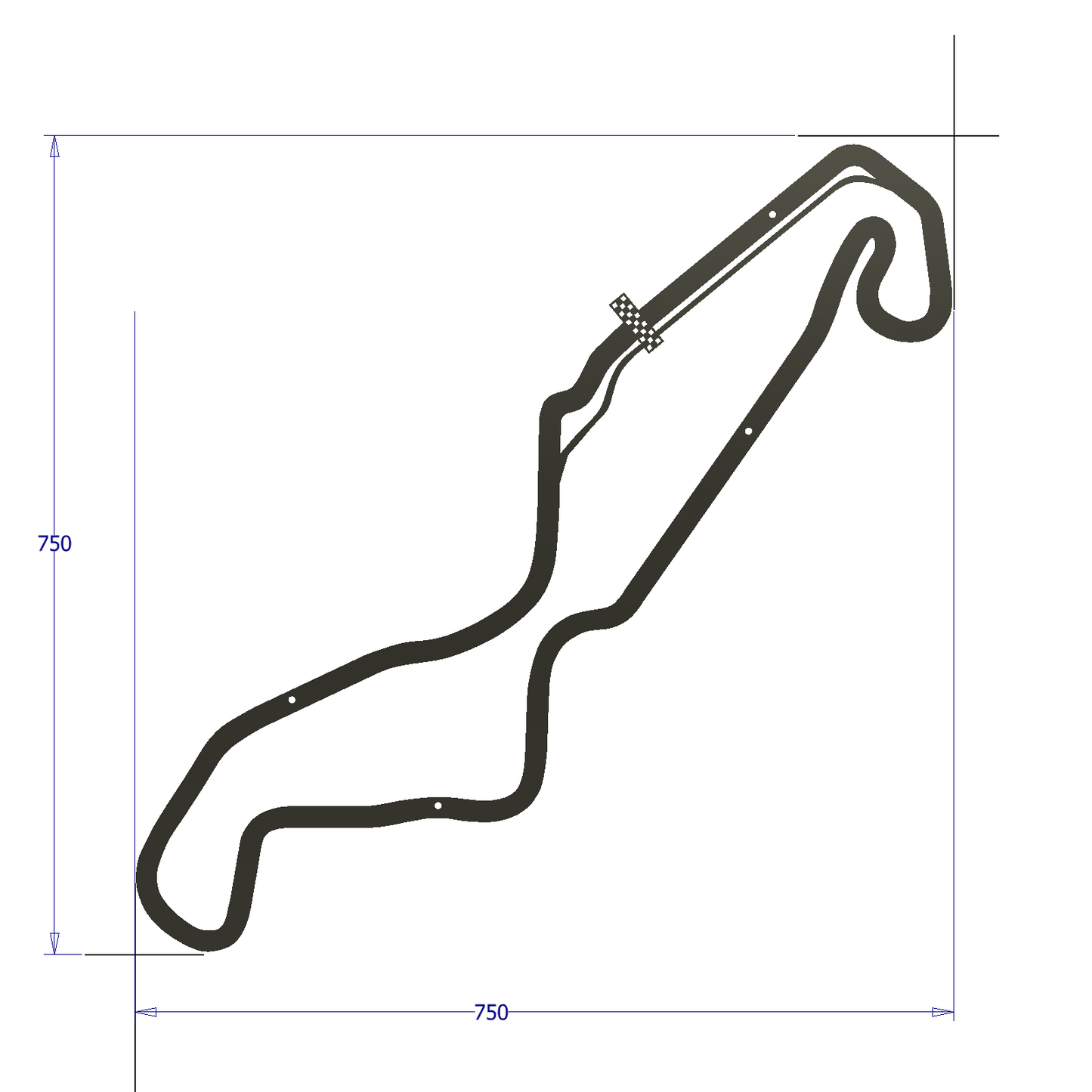 Stalen circuit TT Assen maat XL